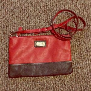 Nine West Red and black cross body purse